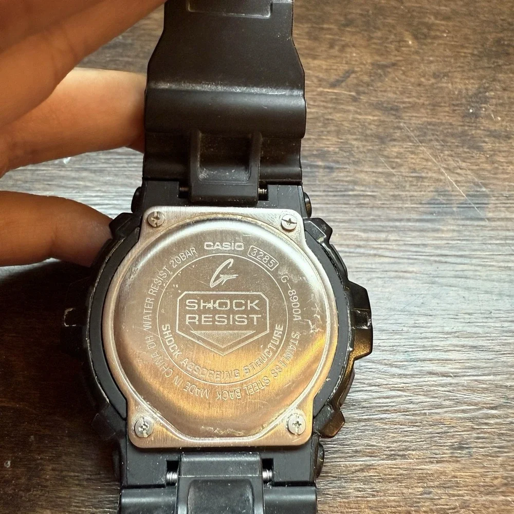 Casio G-Shock GR-8900A 3285 Tough Reverse Black‎ Blue Dial Watch